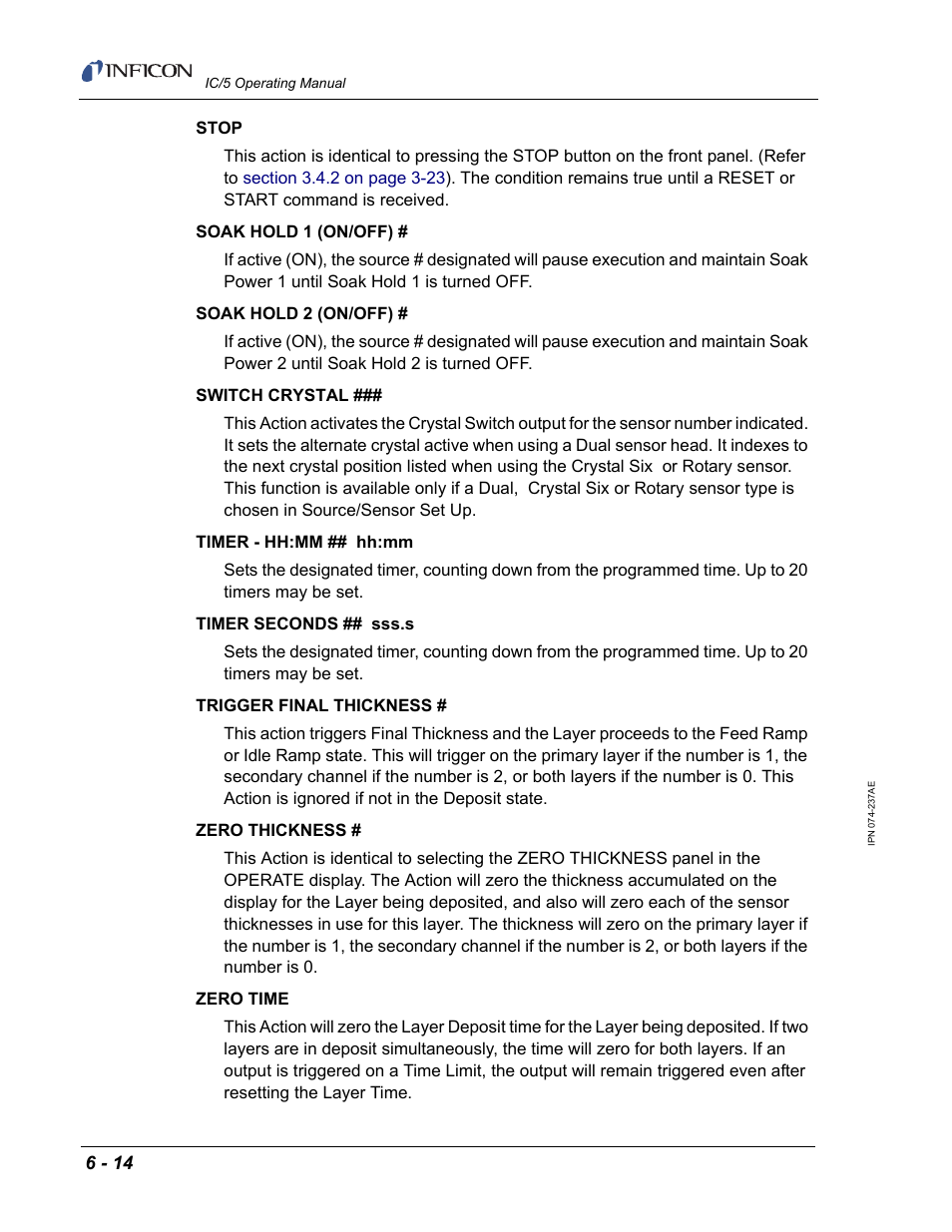 INFICON IC/5 Thin Film Deposition Controller User Manual | Page 134 / 312