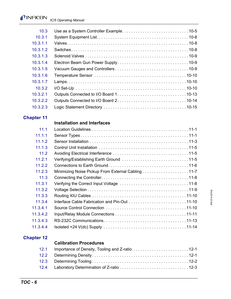 INFICON IC/5 Thin Film Deposition Controller User Manual | Page 14 / 312