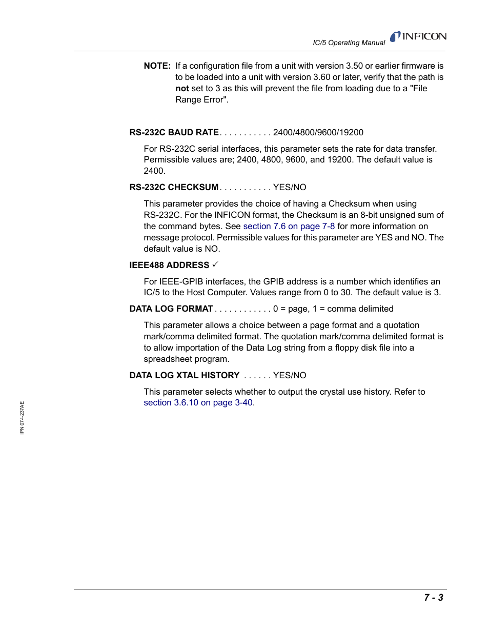 INFICON IC/5 Thin Film Deposition Controller User Manual | Page 145 / 312