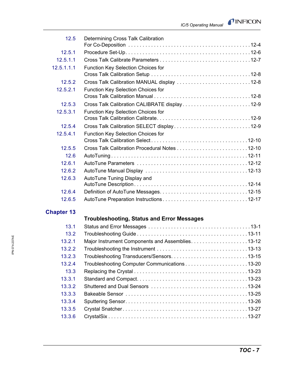 INFICON IC/5 Thin Film Deposition Controller User Manual | Page 15 / 312