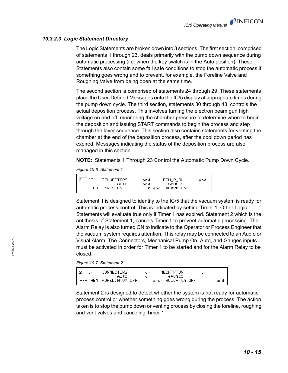 3 logic statement directory | INFICON IC/5 Thin Film Deposition Controller User Manual | Page 221 / 312