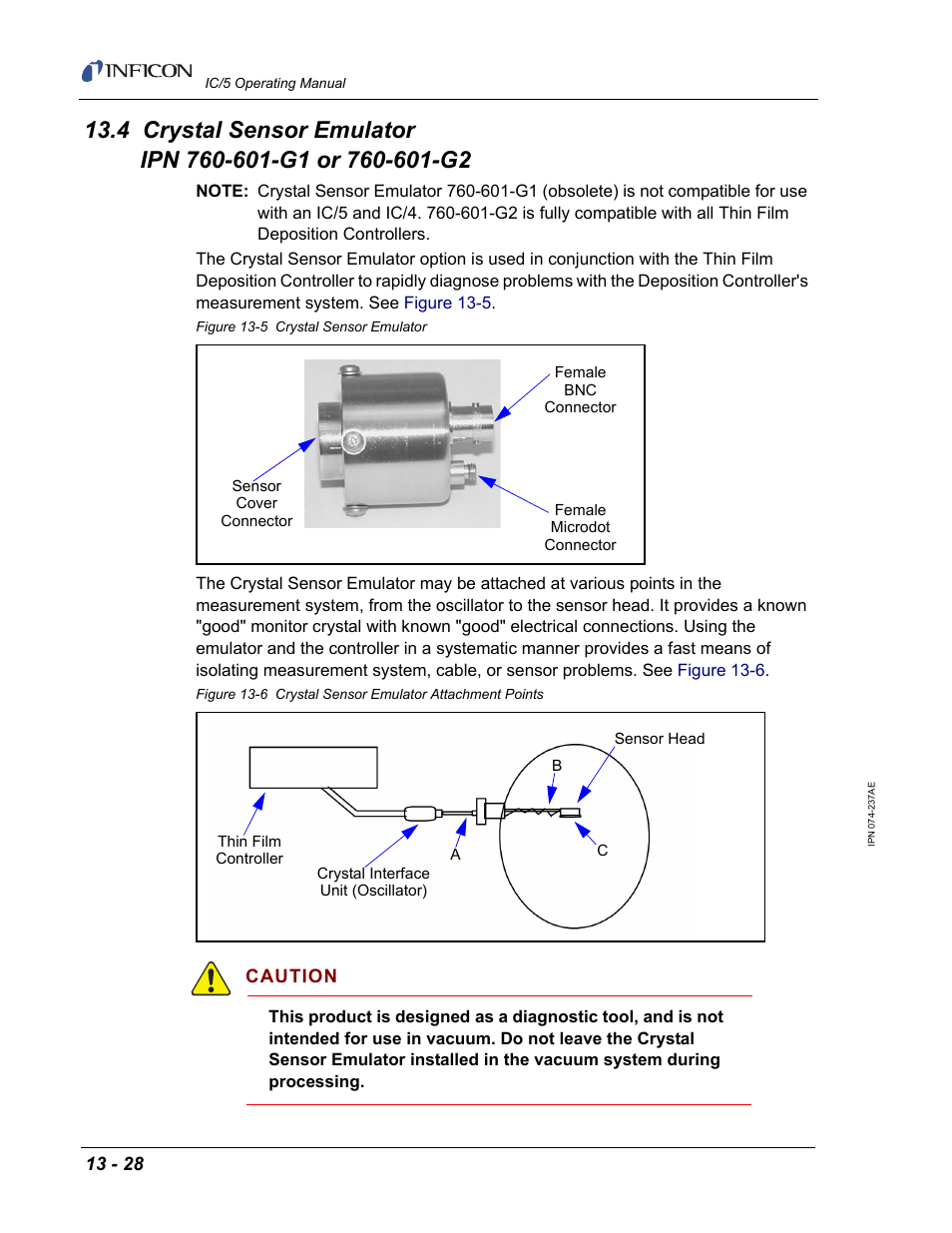 INFICON IC/5 Thin Film Deposition Controller User Manual | Page 292 / 312
