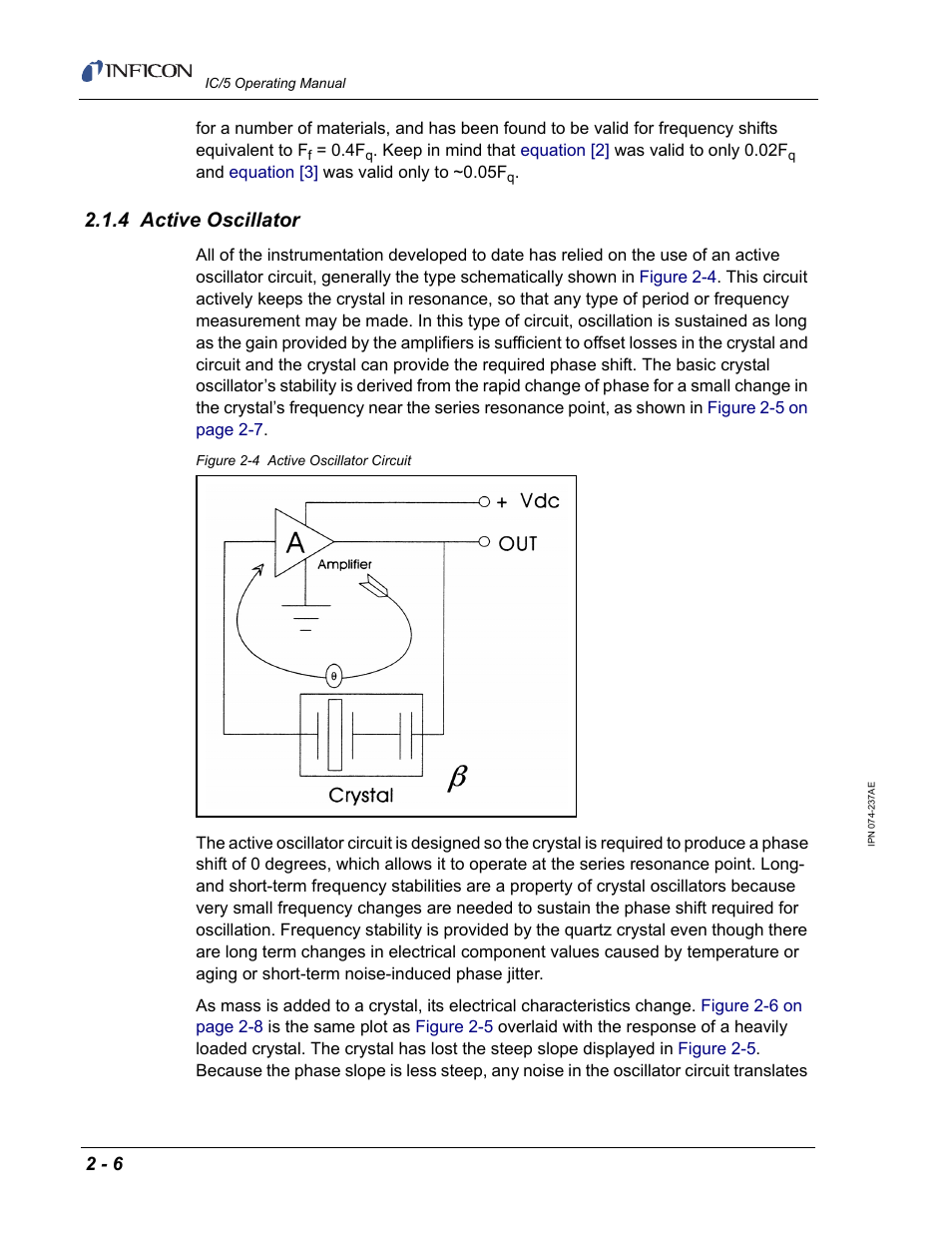 4 active oscillator | INFICON IC/5 Thin Film Deposition Controller User Manual | Page 42 / 312