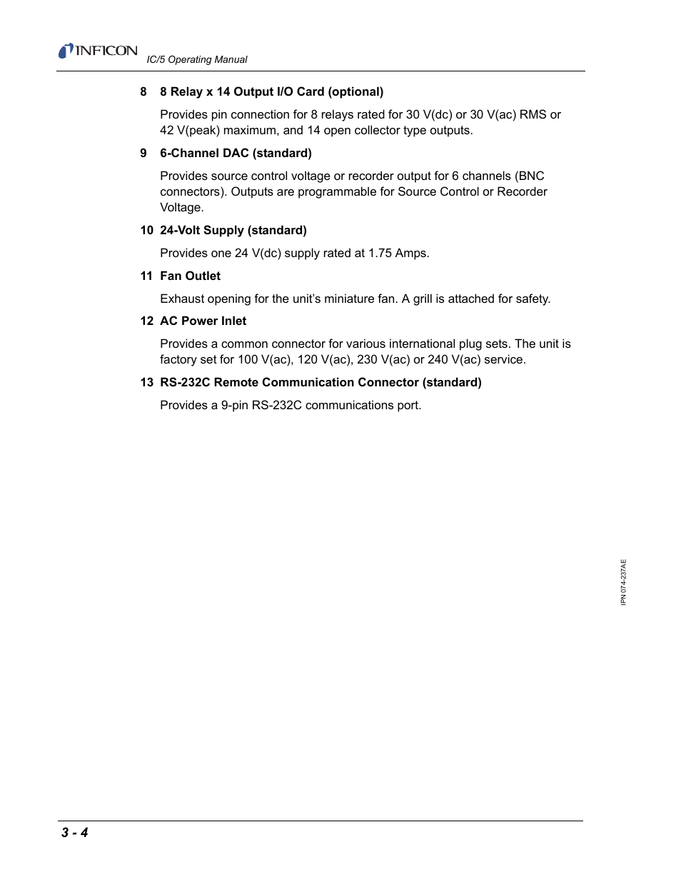 INFICON IC/5 Thin Film Deposition Controller User Manual | Page 56 / 312