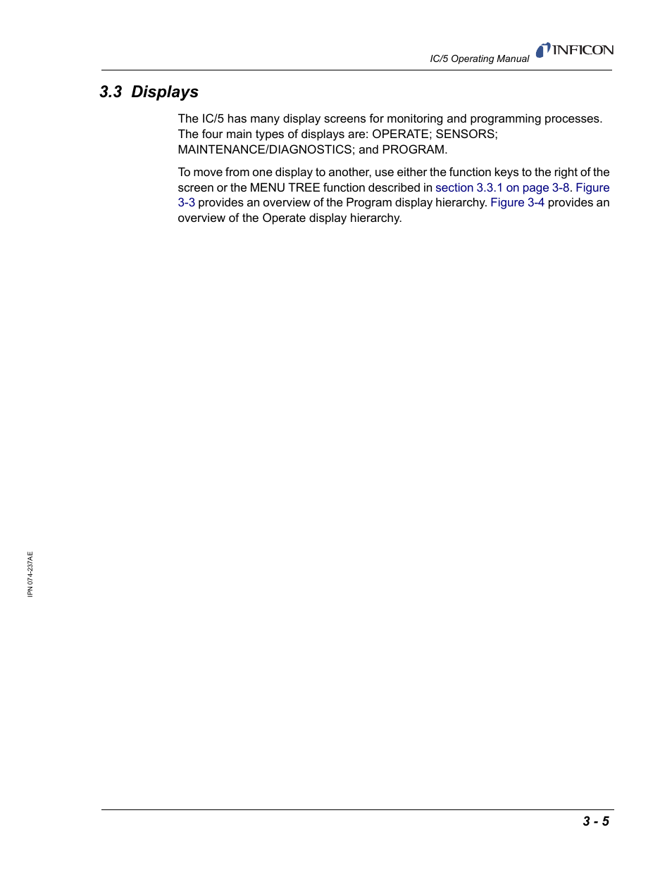 3 displays | INFICON IC/5 Thin Film Deposition Controller User Manual | Page 57 / 312