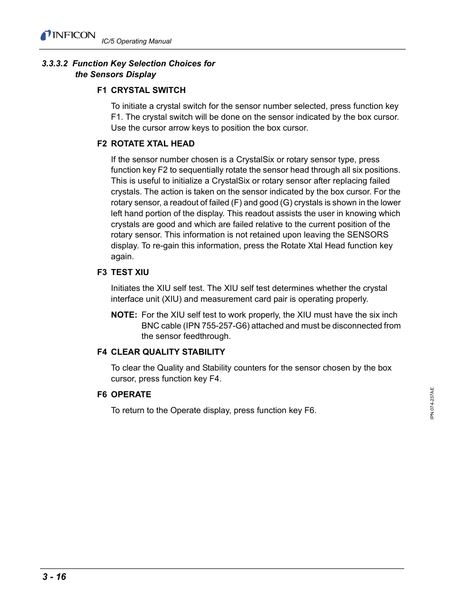 INFICON IC/5 Thin Film Deposition Controller User Manual | Page 68 / 312