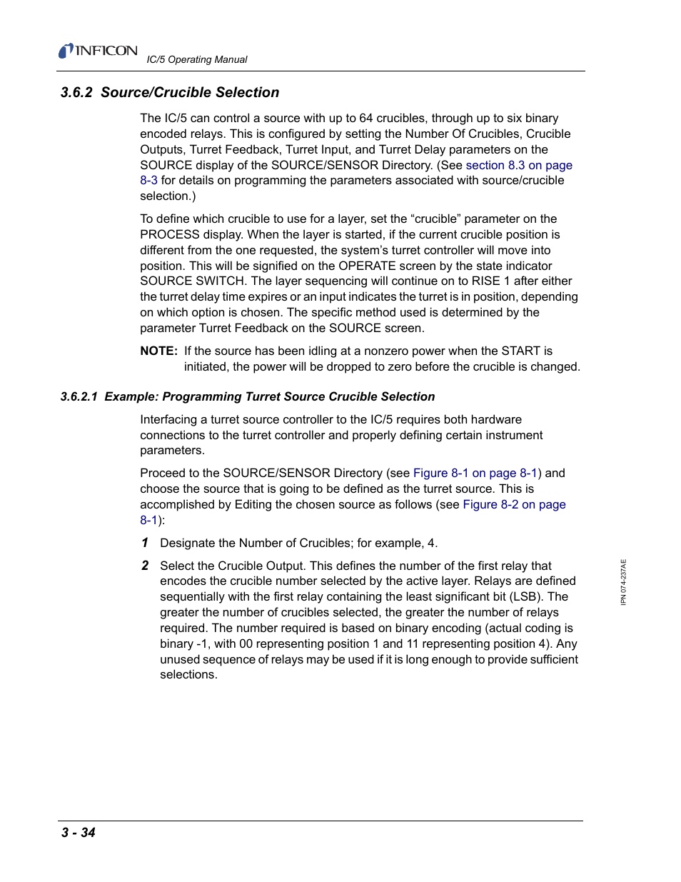 2 source/crucible selection, For d | INFICON IC/5 Thin Film Deposition Controller User Manual | Page 86 / 312