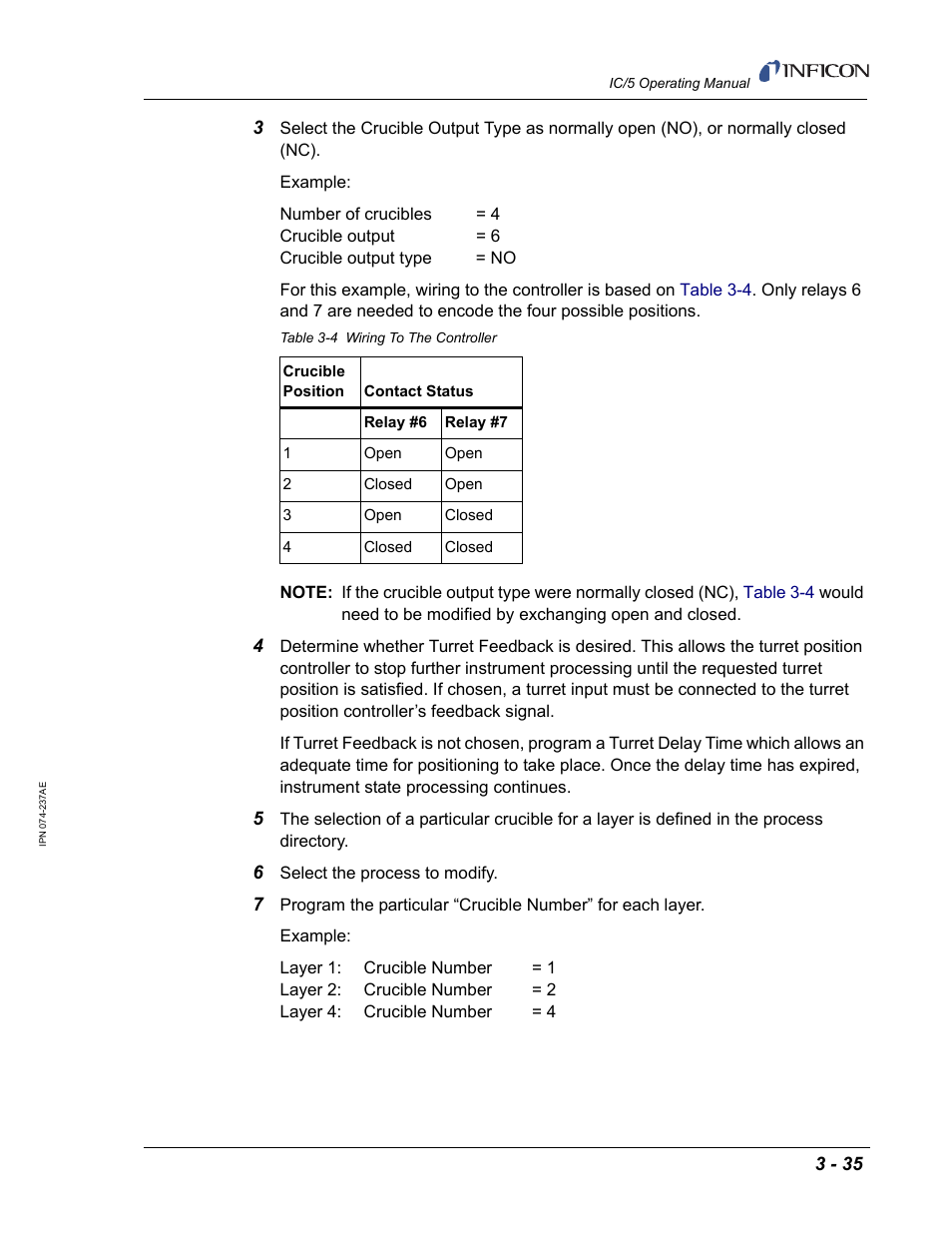 INFICON IC/5 Thin Film Deposition Controller User Manual | Page 87 / 312