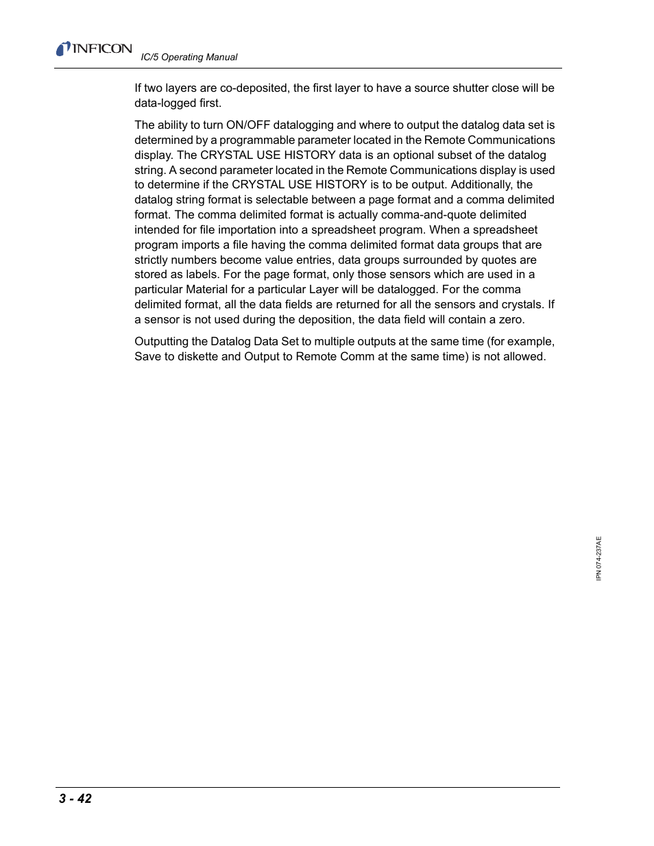 INFICON IC/5 Thin Film Deposition Controller User Manual | Page 94 / 312