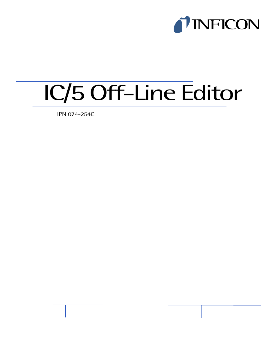 Ic/5 off-line editor | INFICON IC/5 Offline Editor Software Manual User Manual | Page 3 / 18
