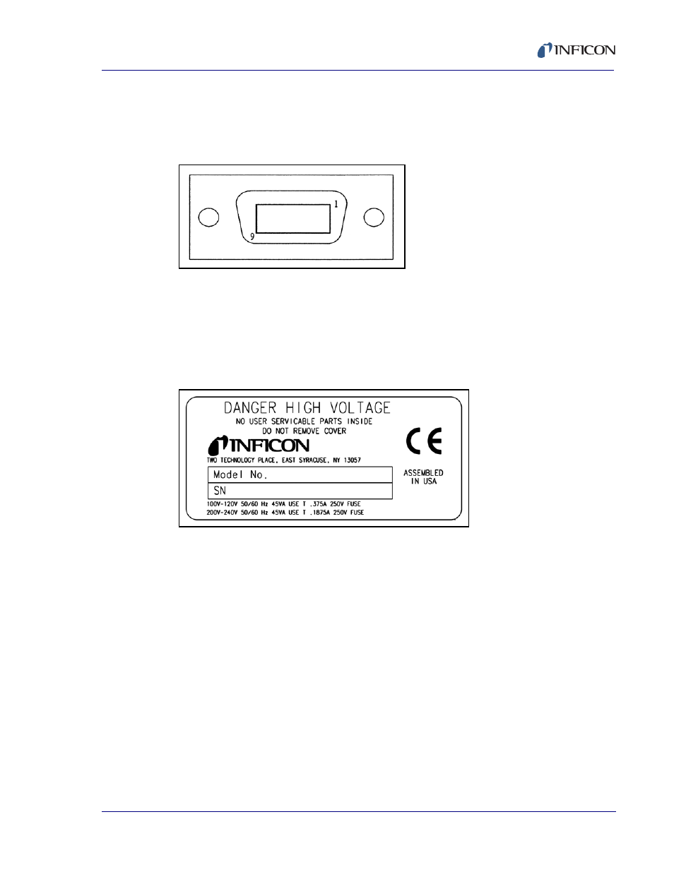 9 comm. option | INFICON XTM/2 Thin Film Deposition Monitor User Manual | Page 47 / 140