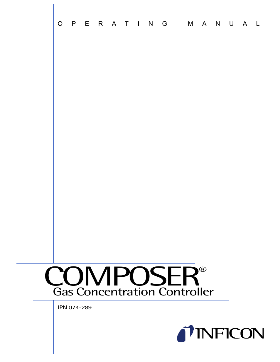 INFICON Composer Gas Concentration Controller User Manual | 206 pages