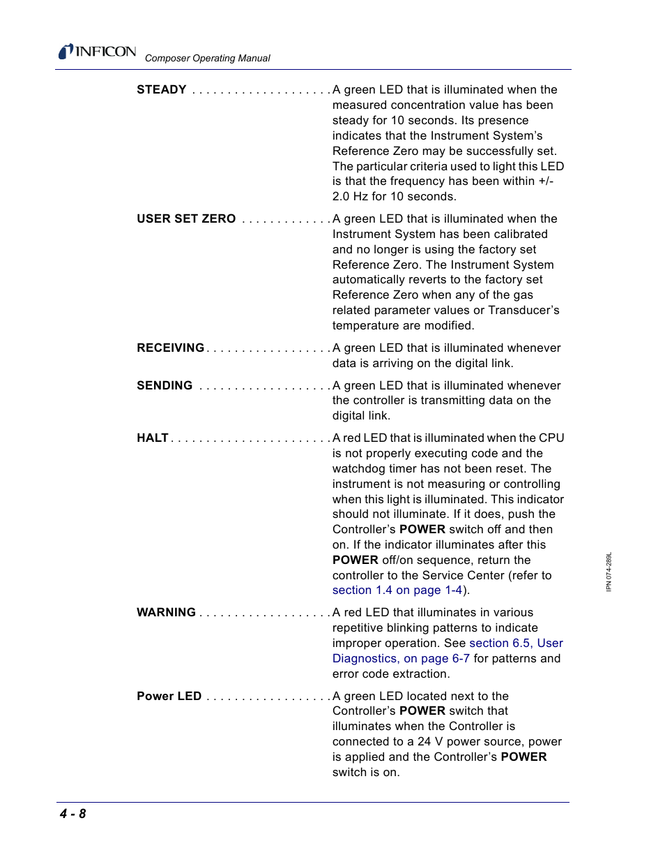INFICON Composer Gas Concentration Controller User Manual | Page 104 / 206