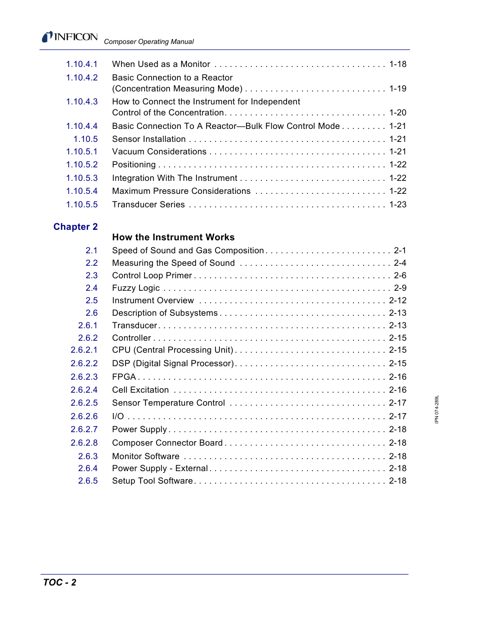 INFICON Composer Gas Concentration Controller User Manual | Page 12 / 206