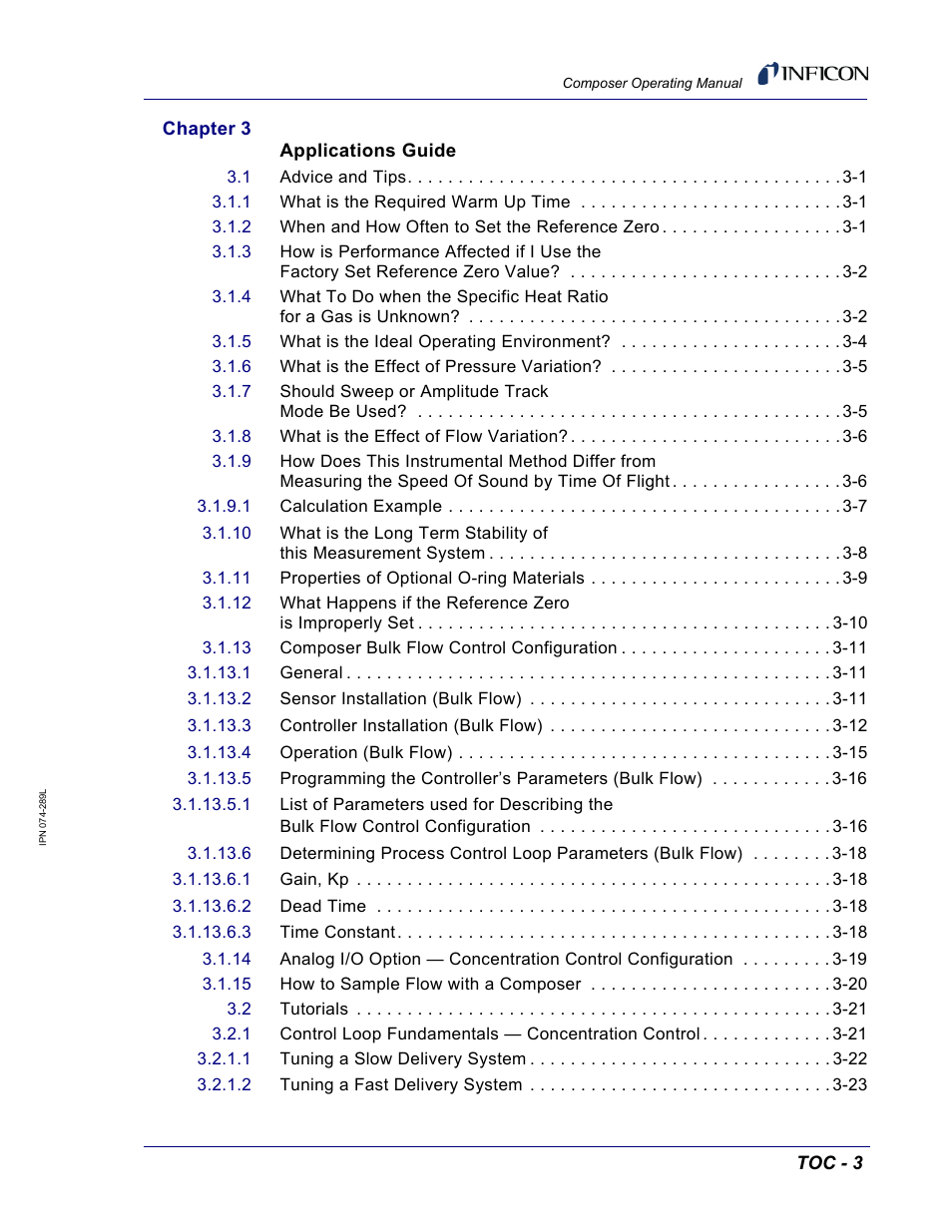 INFICON Composer Gas Concentration Controller User Manual | Page 13 / 206