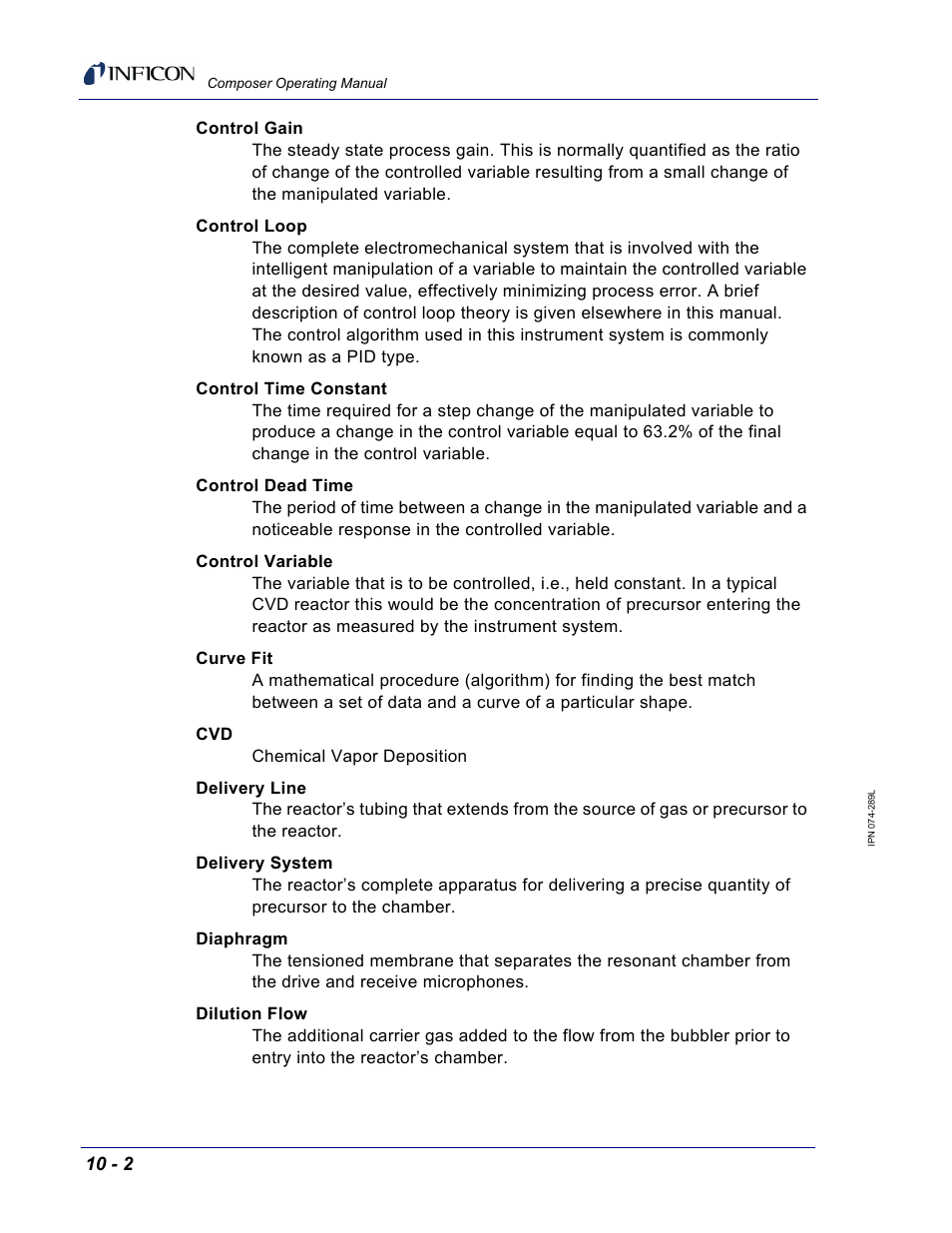 INFICON Composer Gas Concentration Controller User Manual | Page 188 / 206
