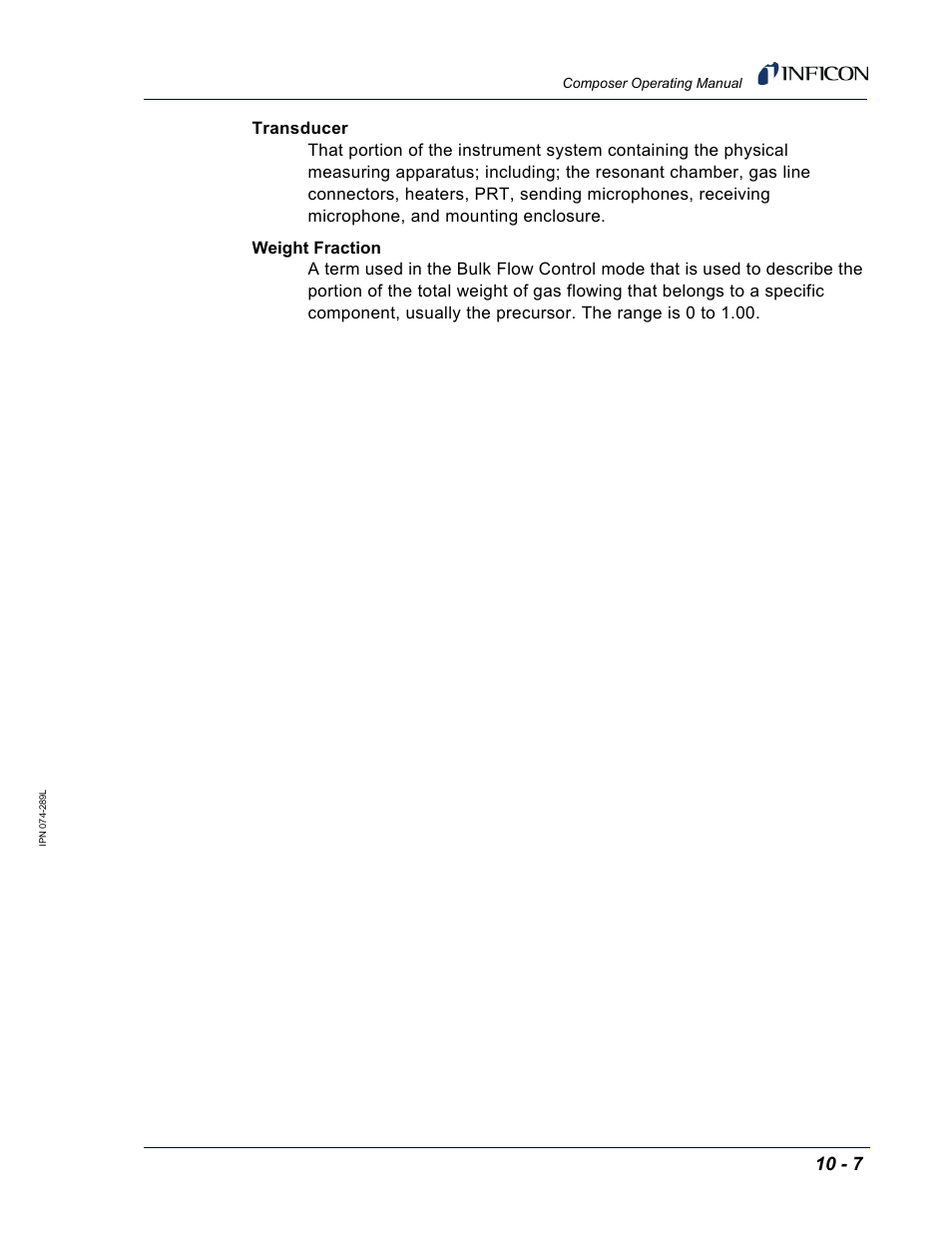 INFICON Composer Gas Concentration Controller User Manual | Page 193 / 206