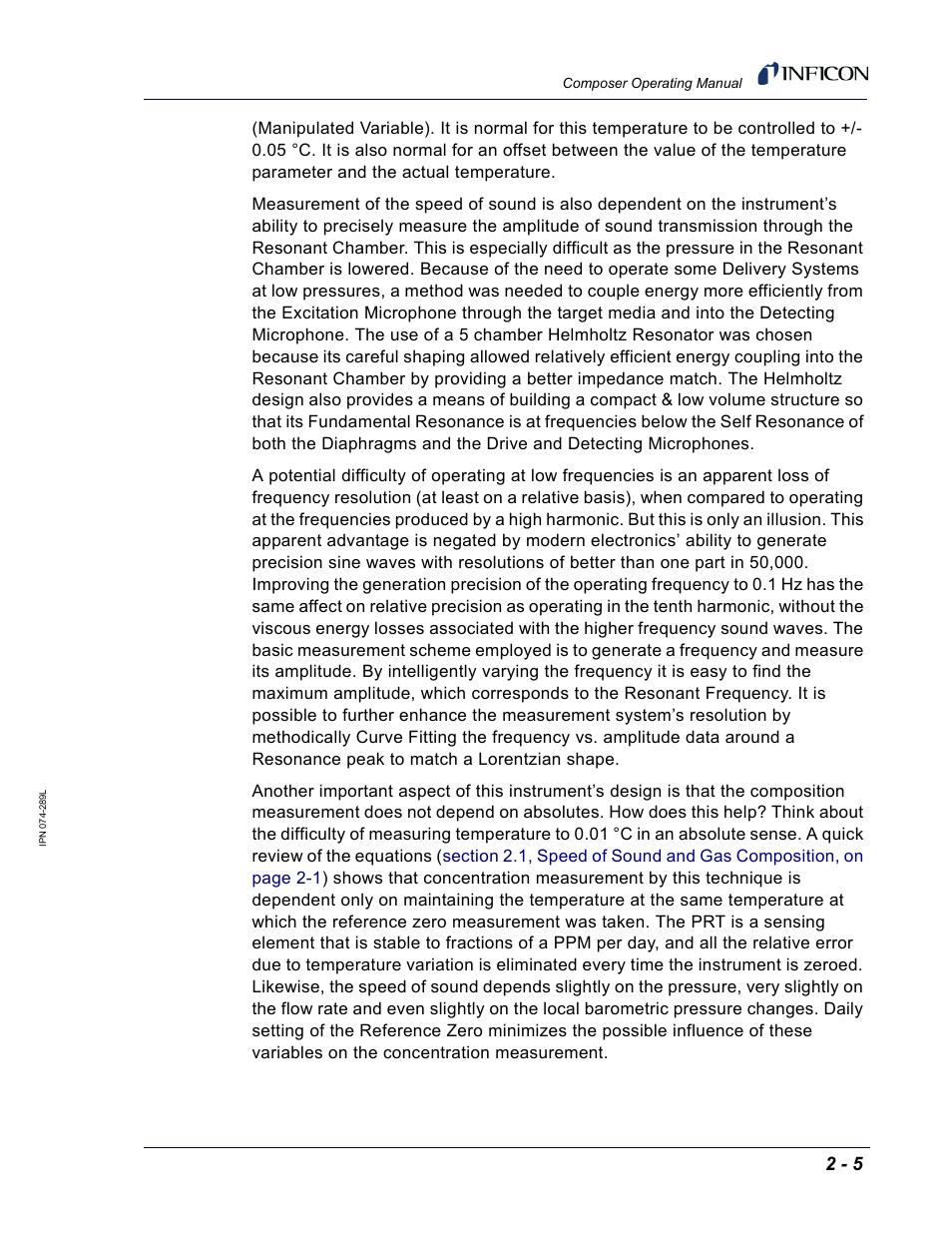 INFICON Composer Gas Concentration Controller User Manual | Page 47 / 206