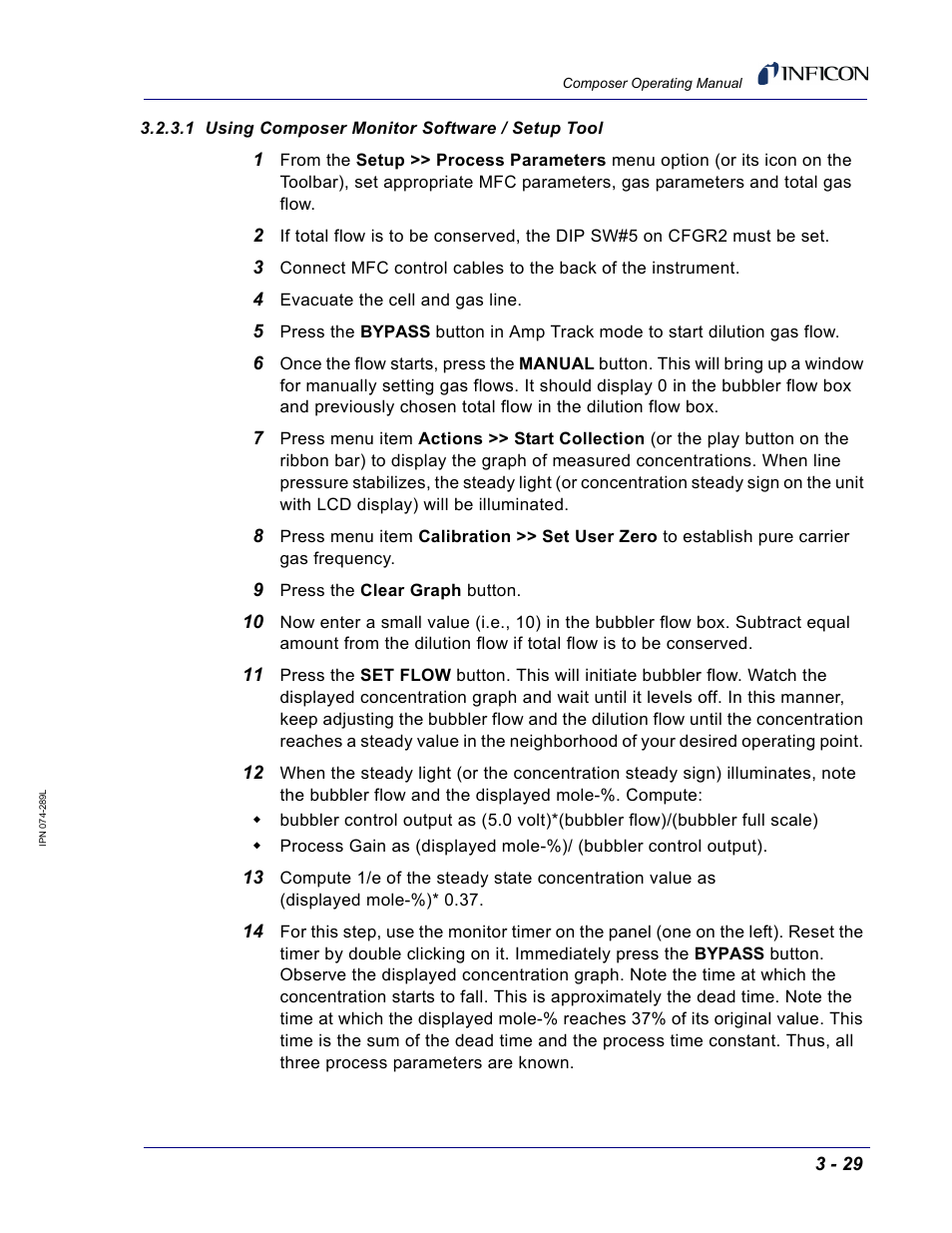 1 using composer monitor software / setup tool | INFICON Composer Gas Concentration Controller User Manual | Page 91 / 206