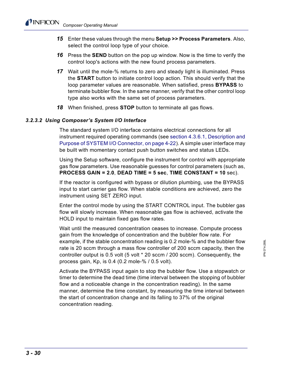 2 using composer’s system i/o interface | INFICON Composer Gas Concentration Controller User Manual | Page 92 / 206