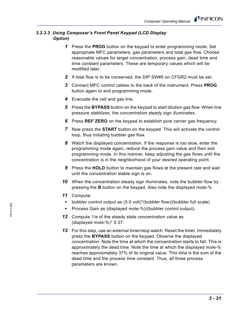 INFICON Composer Gas Concentration Controller User Manual | Page 93 / 206