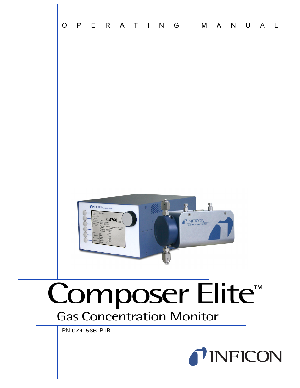 INFICON Composer Elite Gas Concentration Monitor User Manual | 152 pages