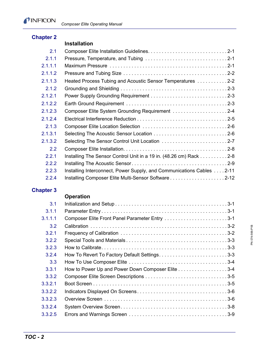 INFICON Composer Elite Gas Concentration Monitor User Manual | Page 10 / 152
