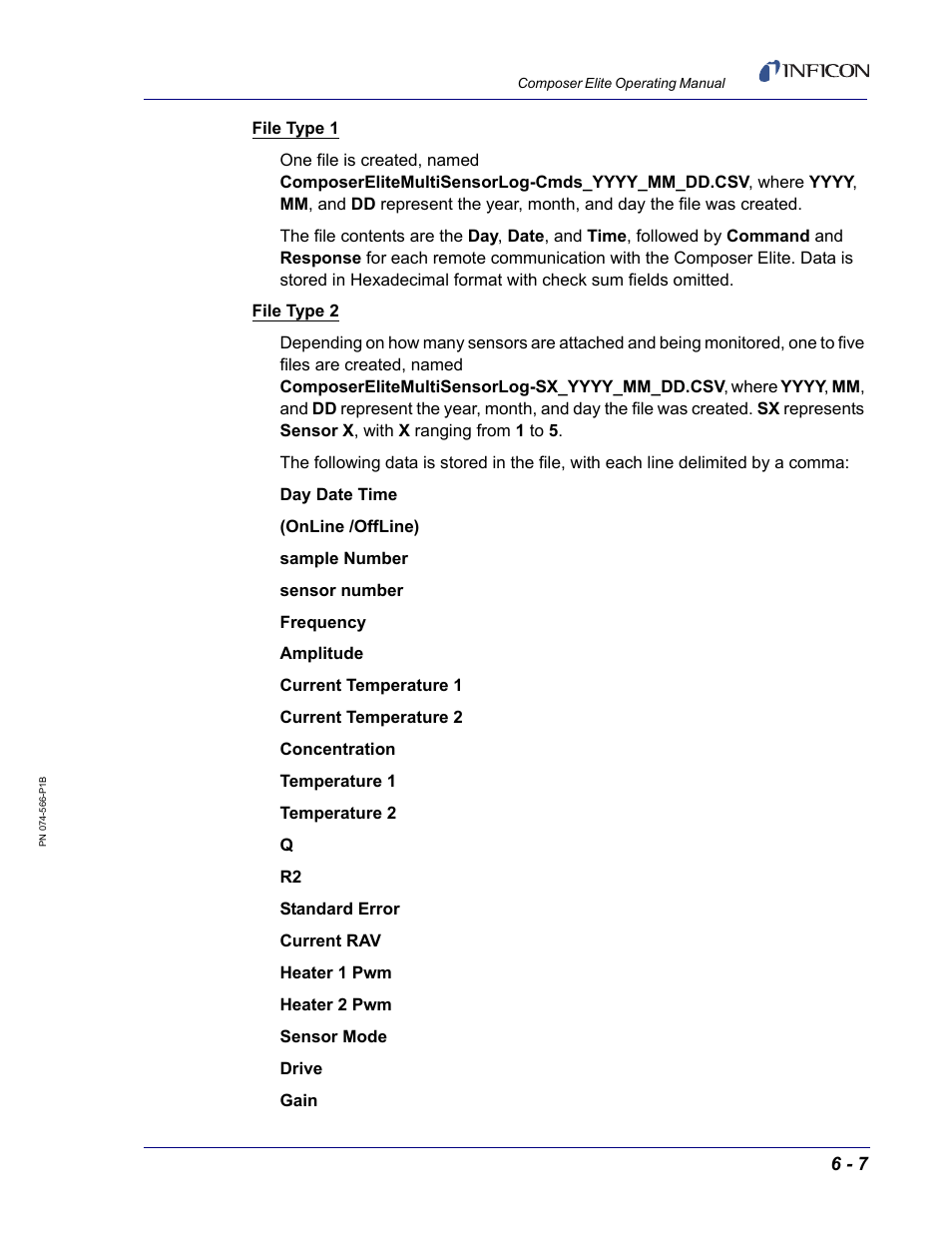 INFICON Composer Elite Gas Concentration Monitor User Manual | Page 113 / 152