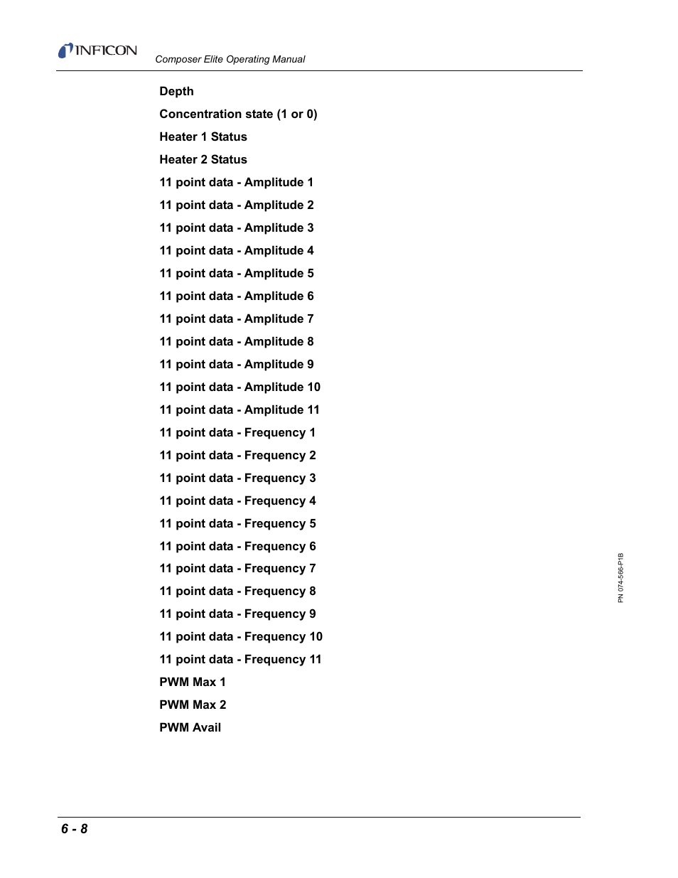 INFICON Composer Elite Gas Concentration Monitor User Manual | Page 114 / 152