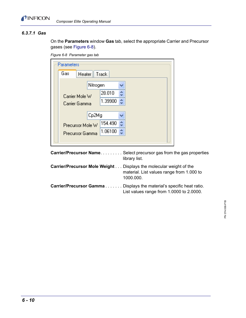 1 gas | INFICON Composer Elite Gas Concentration Monitor User Manual | Page 116 / 152