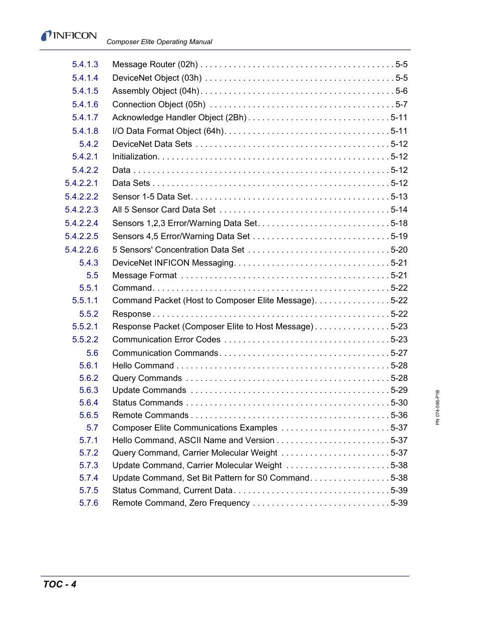 INFICON Composer Elite Gas Concentration Monitor User Manual | Page 12 / 152