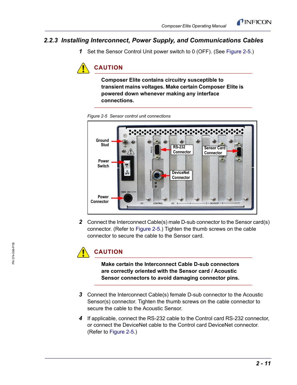 INFICON Composer Elite Gas Concentration Monitor User Manual | Page 39 / 152