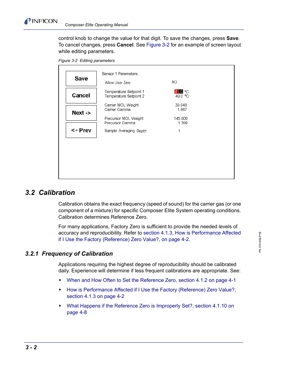 2 calibration, 1 frequency of calibration | INFICON Composer Elite Gas Concentration Monitor User Manual | Page 42 / 152