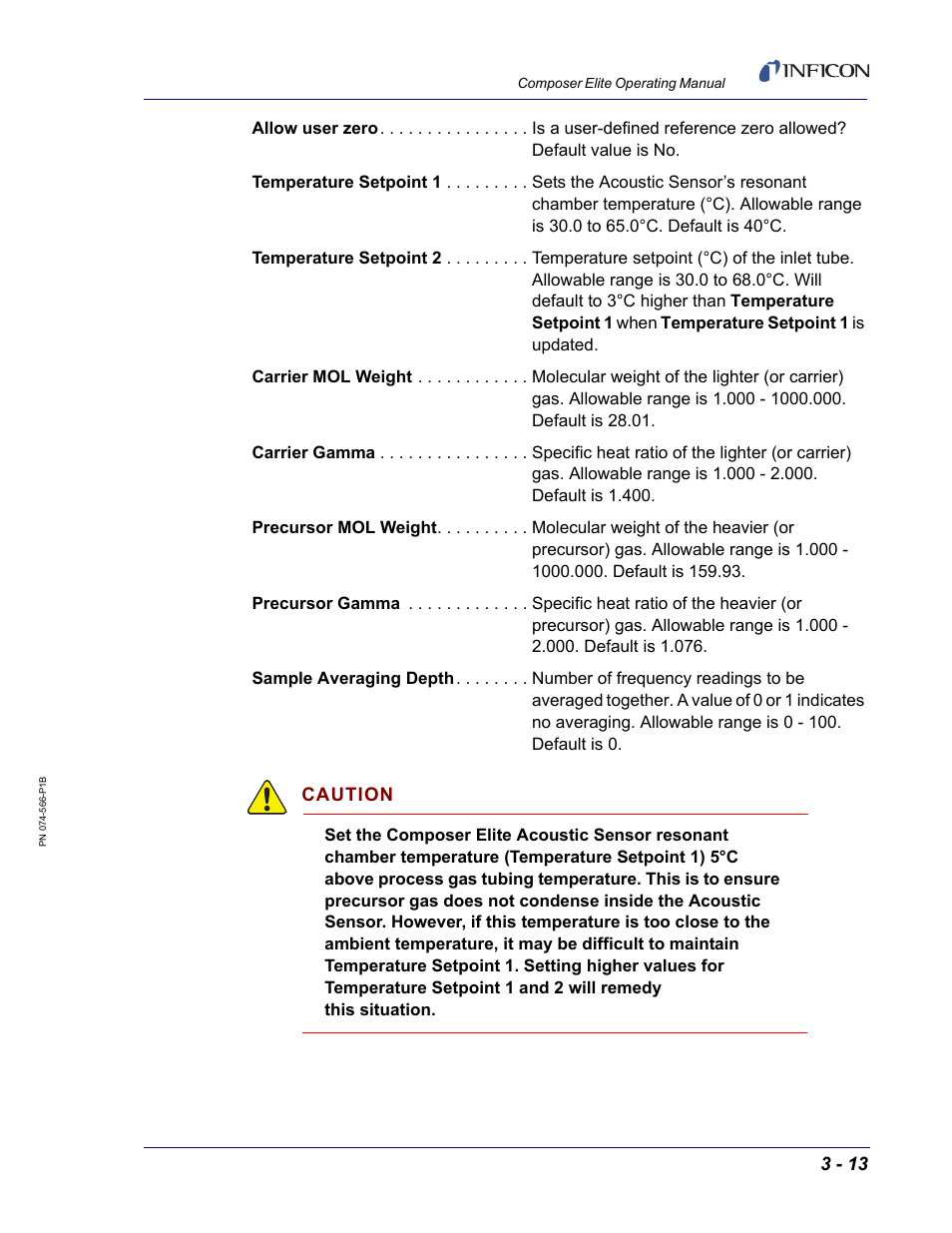 INFICON Composer Elite Gas Concentration Monitor User Manual | Page 53 / 152