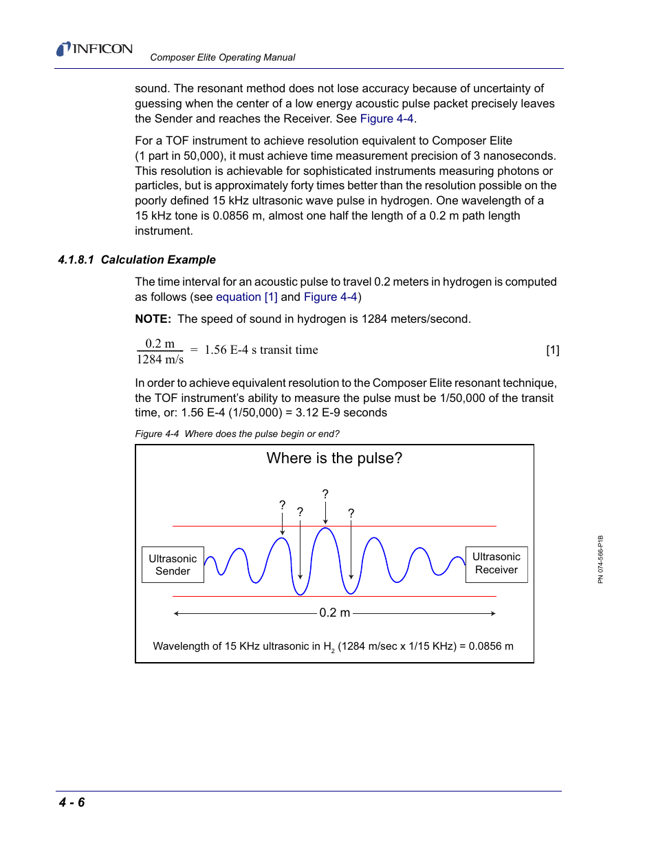 1 calculation example, Where is the pulse | INFICON Composer Elite Gas Concentration Monitor User Manual | Page 62 / 152