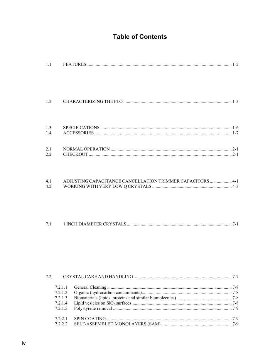 INFICON PLO-10i Phase Lock Oscillator User Manual | Page 7 / 74