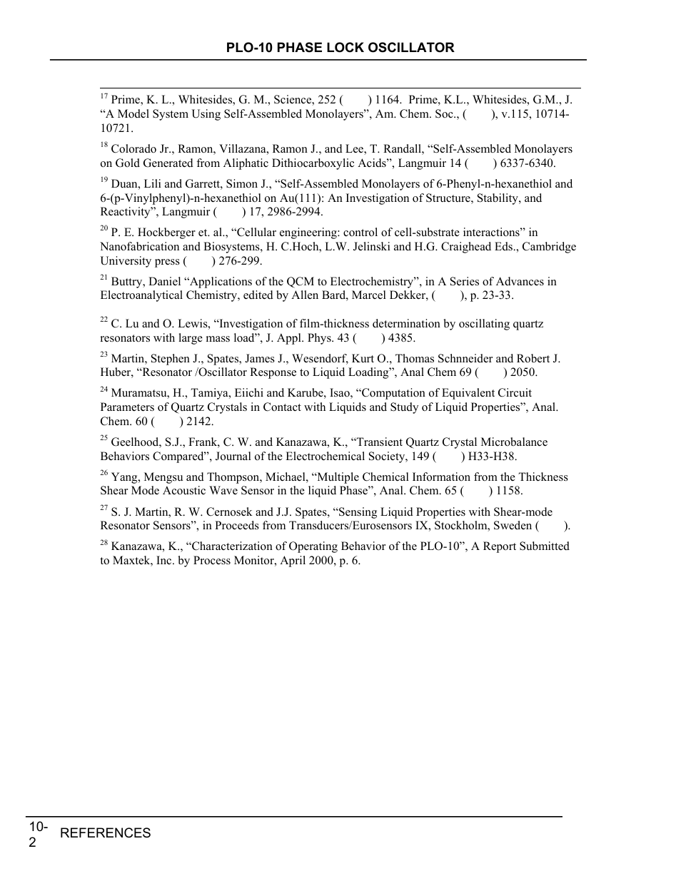 INFICON PLO-10i Phase Lock Oscillator User Manual | Page 74 / 74