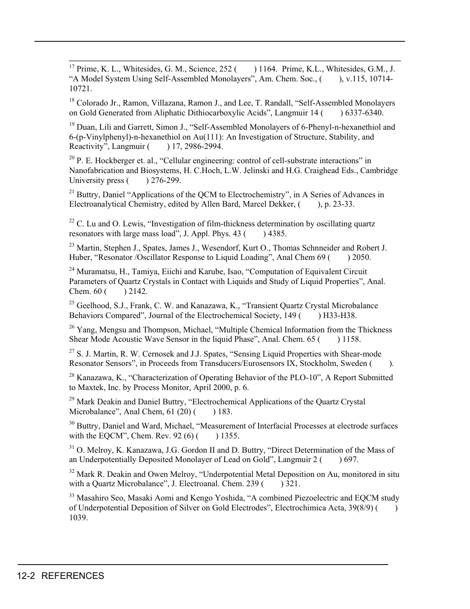 INFICON RQCM - Quartz Crystal Microbalance Research System User Manual | Page 100 / 102