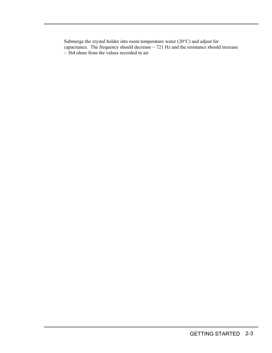 In water, In water -3 | INFICON RQCM - Quartz Crystal Microbalance Research System User Manual | Page 23 / 102
