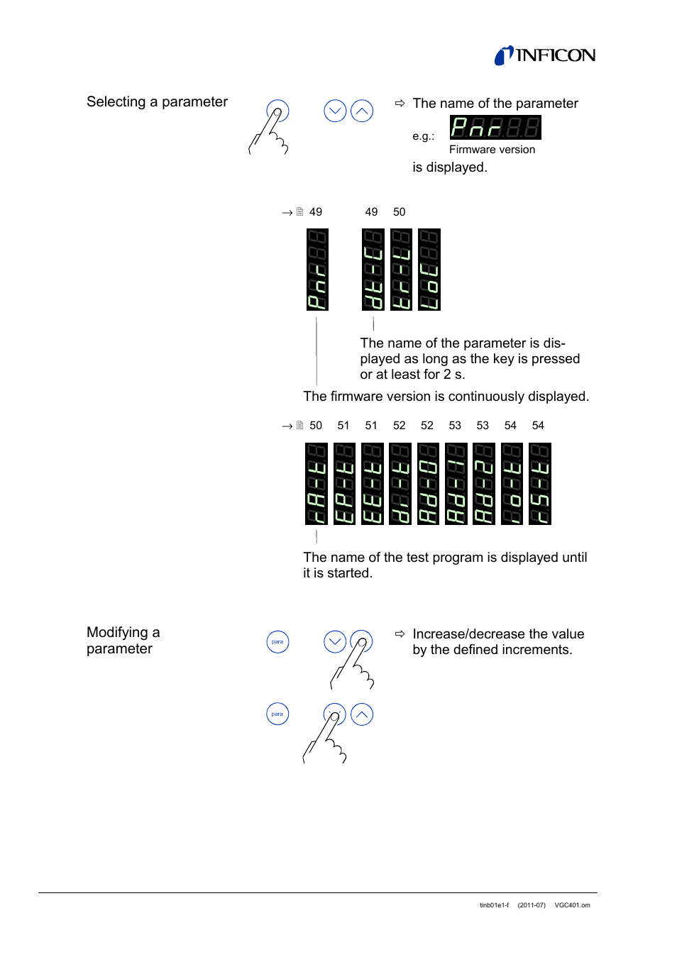 INFICON VGC401 Single-Channel Controller User Manual | Page 48 / 94