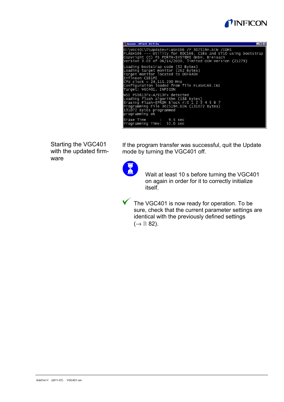 INFICON VGC401 Single-Channel Controller User Manual | Page 85 / 94