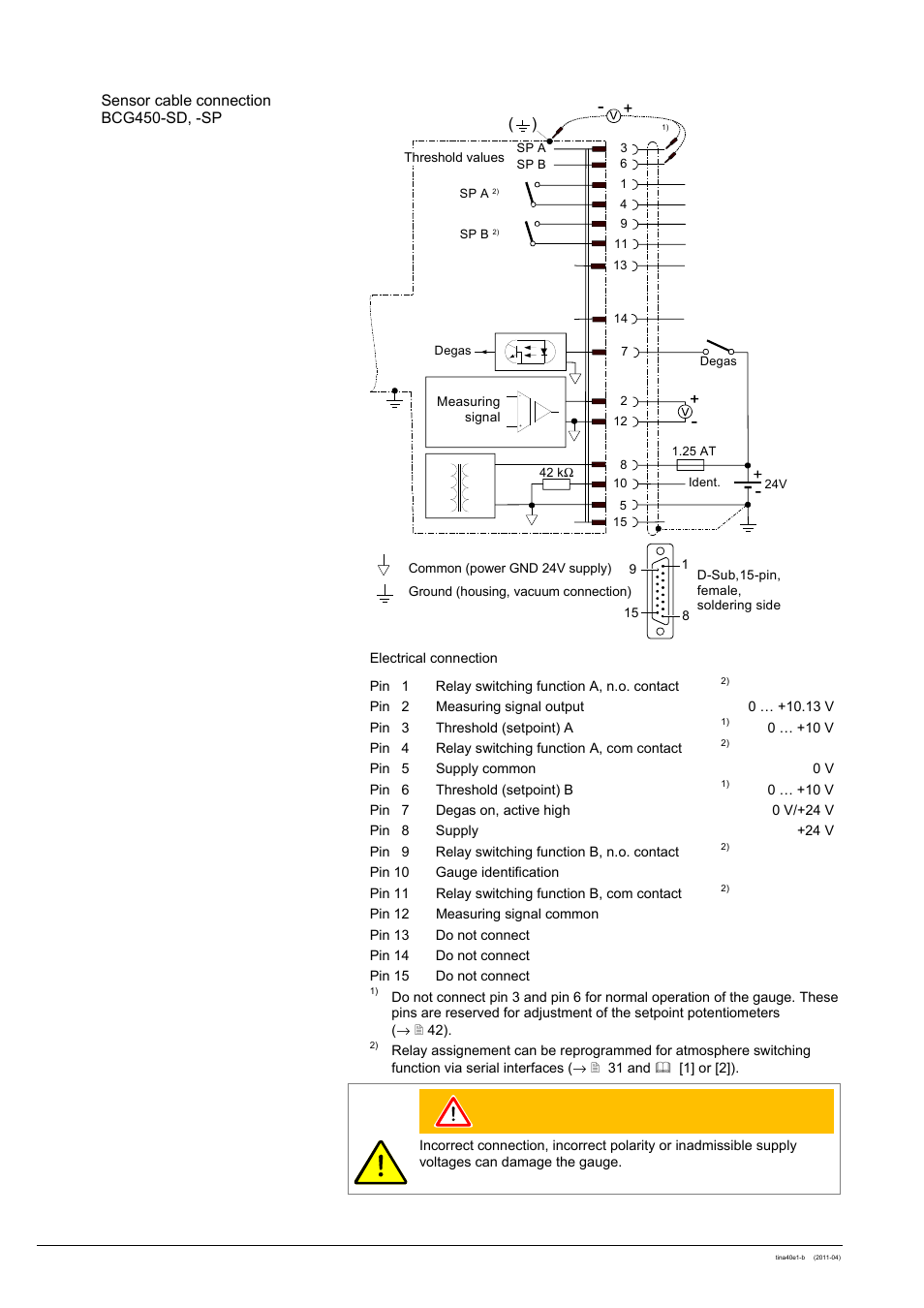 INFICON BCG450 ATM to Ultra-High Vacuum Triple Gauge User Manual | Page 20 / 60