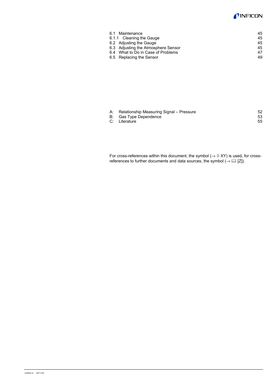 INFICON BCG450 ATM to Ultra-High Vacuum Triple Gauge User Manual | Page 5 / 60