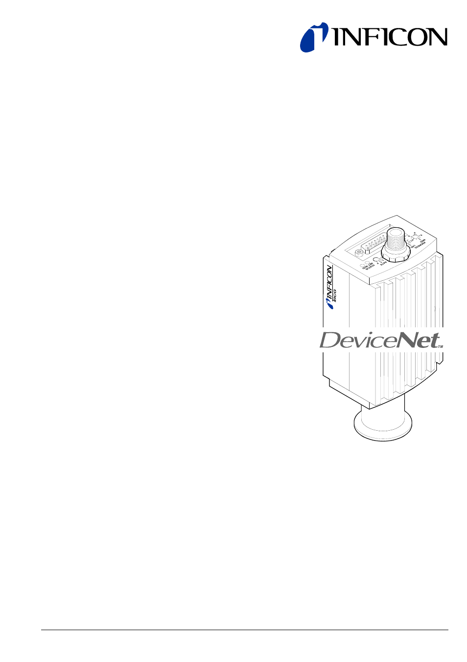 INFICON BCG450-SD ATM to Ultra-High Vacuum Triple Gauge (DeviceNet) User Manual | 40 pages