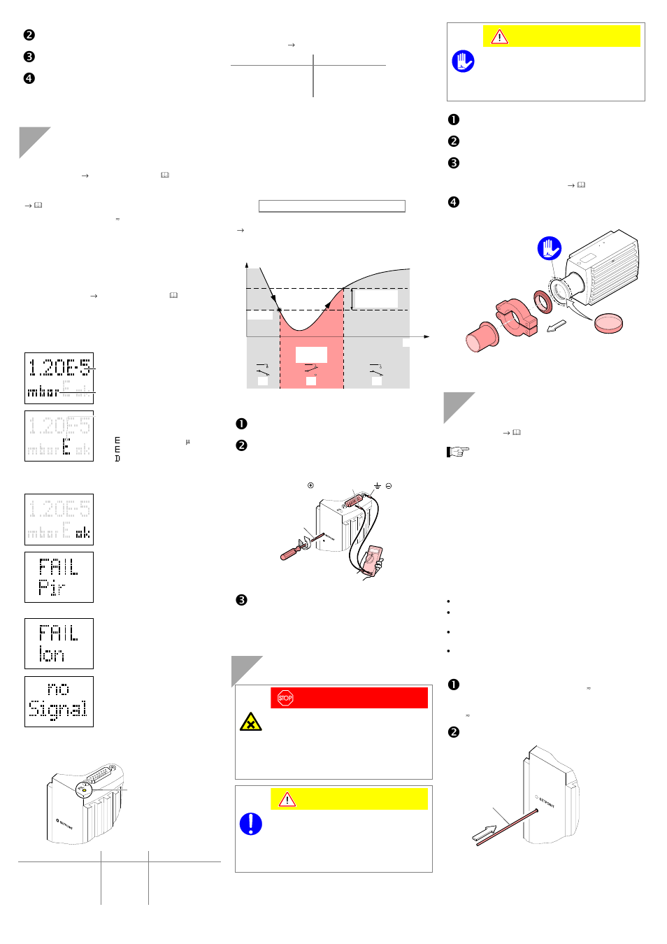 Operation, Deinstallation, Maintenance, troubleshooting | Gas type dependence, Display, Filament status, Switching function, Adjusting the gauge | INFICON BPG402-Sx ATM to Ultra-High Vacuum Gauge User Manual | Page 3 / 4