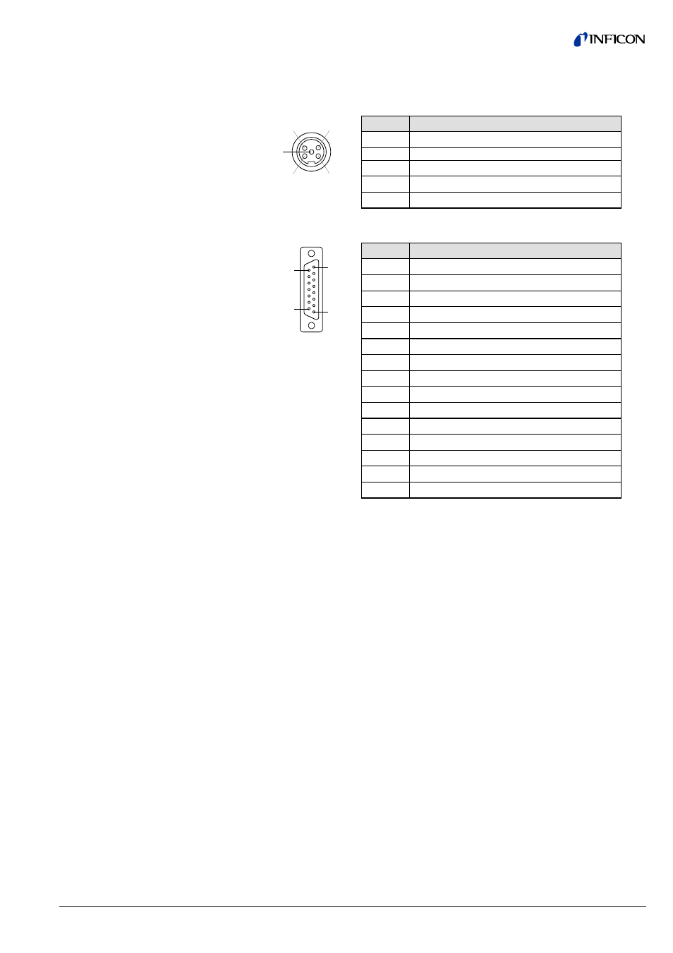 3 connectors on the device | INFICON BPG402-SD ATM to Ultra-High Vacuum Gauge (DeviceNet) User Manual | Page 5 / 36