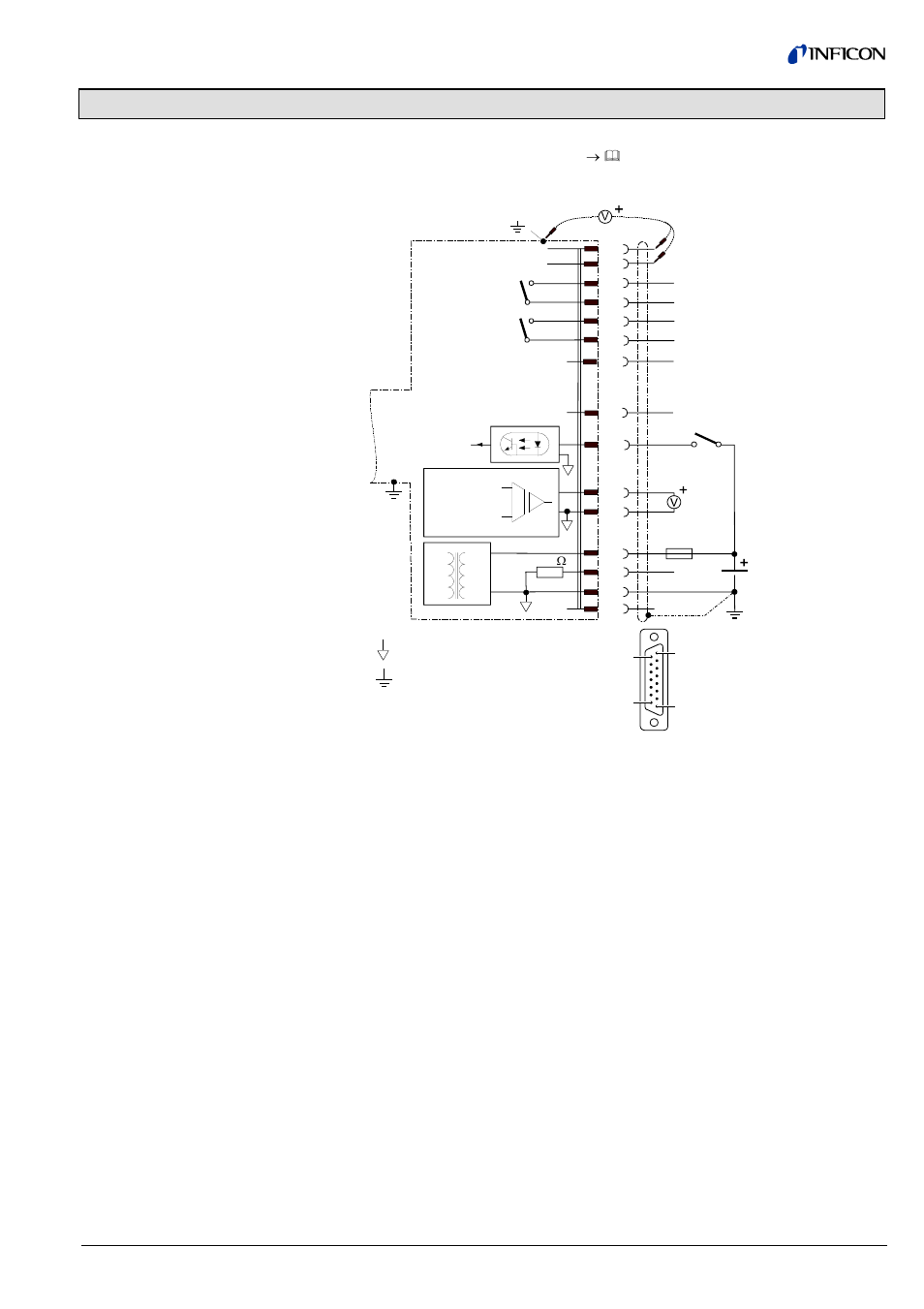 Appendix c: electrical connections | INFICON BPG402-SP ATM to Ultra-High Vacuum Gauge (Profibus) User Manual | Page 41 / 44