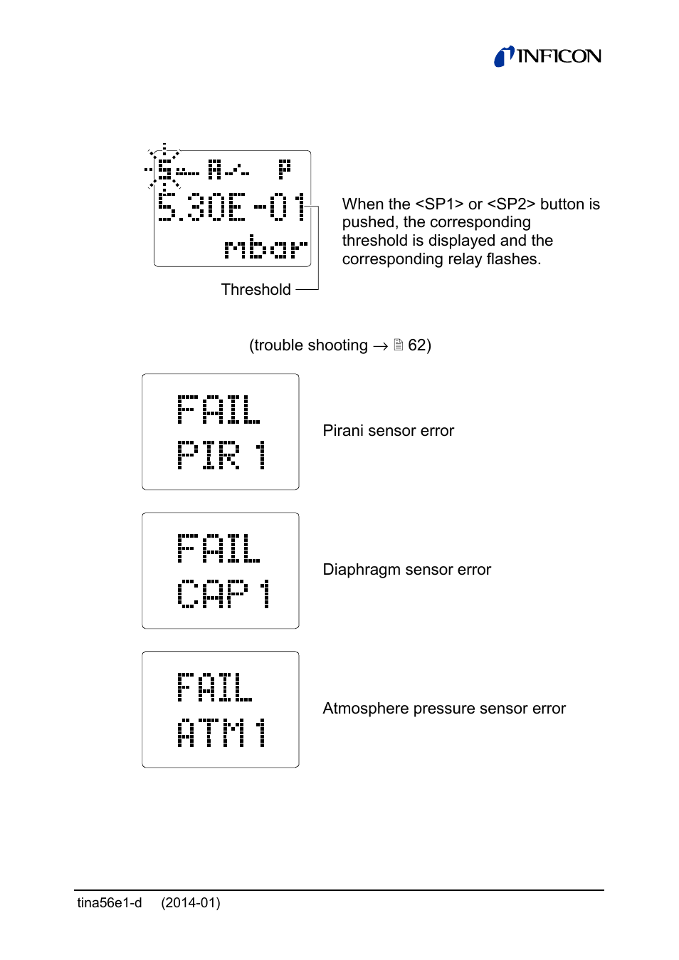 INFICON PCG55x ATM to Medium Vacuum Gauge User Manual | Page 39 / 72
