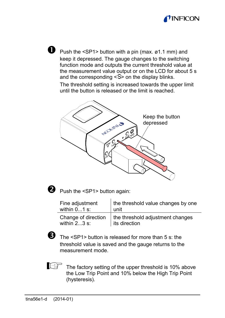 INFICON PCG55x ATM to Medium Vacuum Gauge User Manual | Page 45 / 72