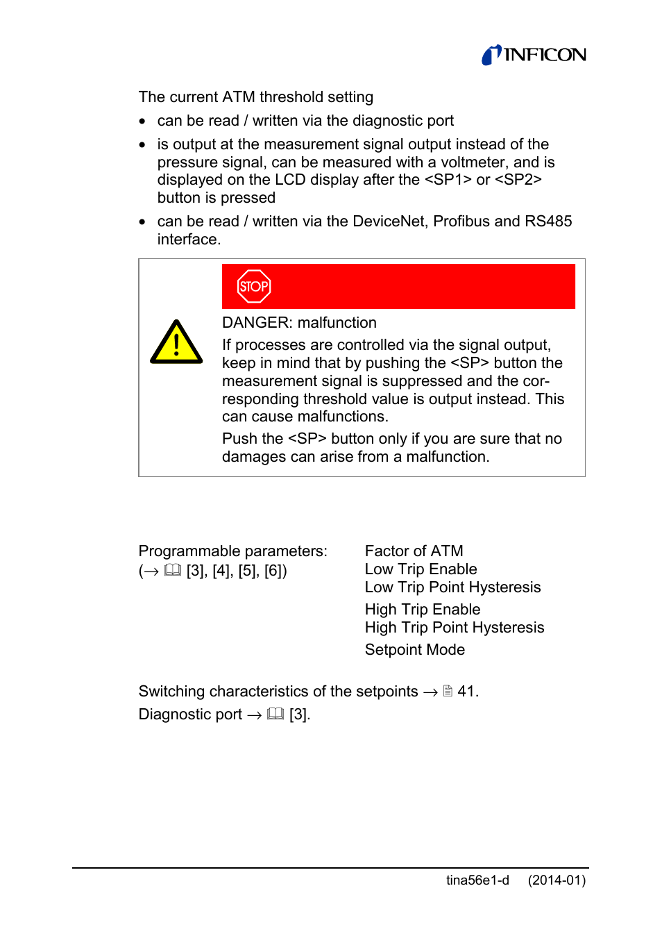 INFICON PCG55x ATM to Medium Vacuum Gauge User Manual | Page 48 / 72